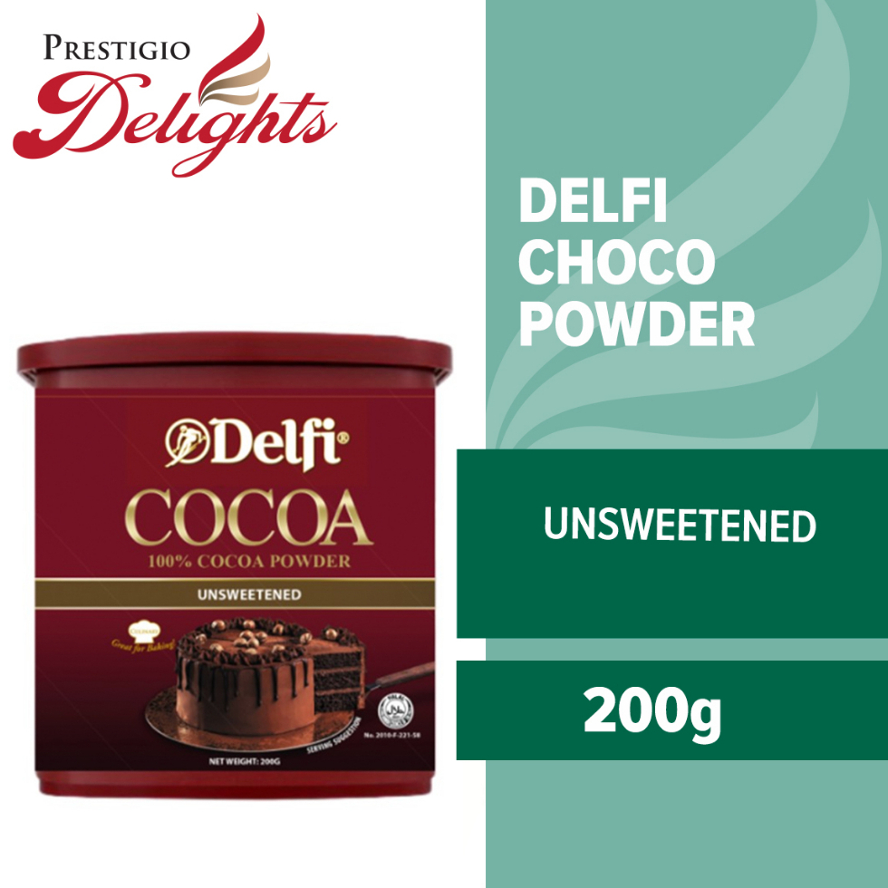 Delfi Choco Powder Unsweetened 200g | Shopee Singapore
