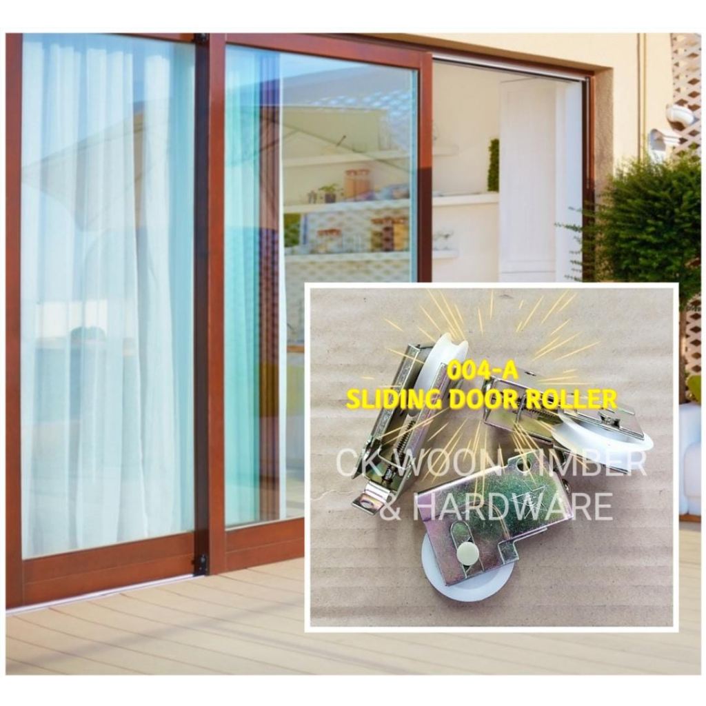 004-A Sliding Class Door Roller Patio Slide Adjustable Roller / Roda ...