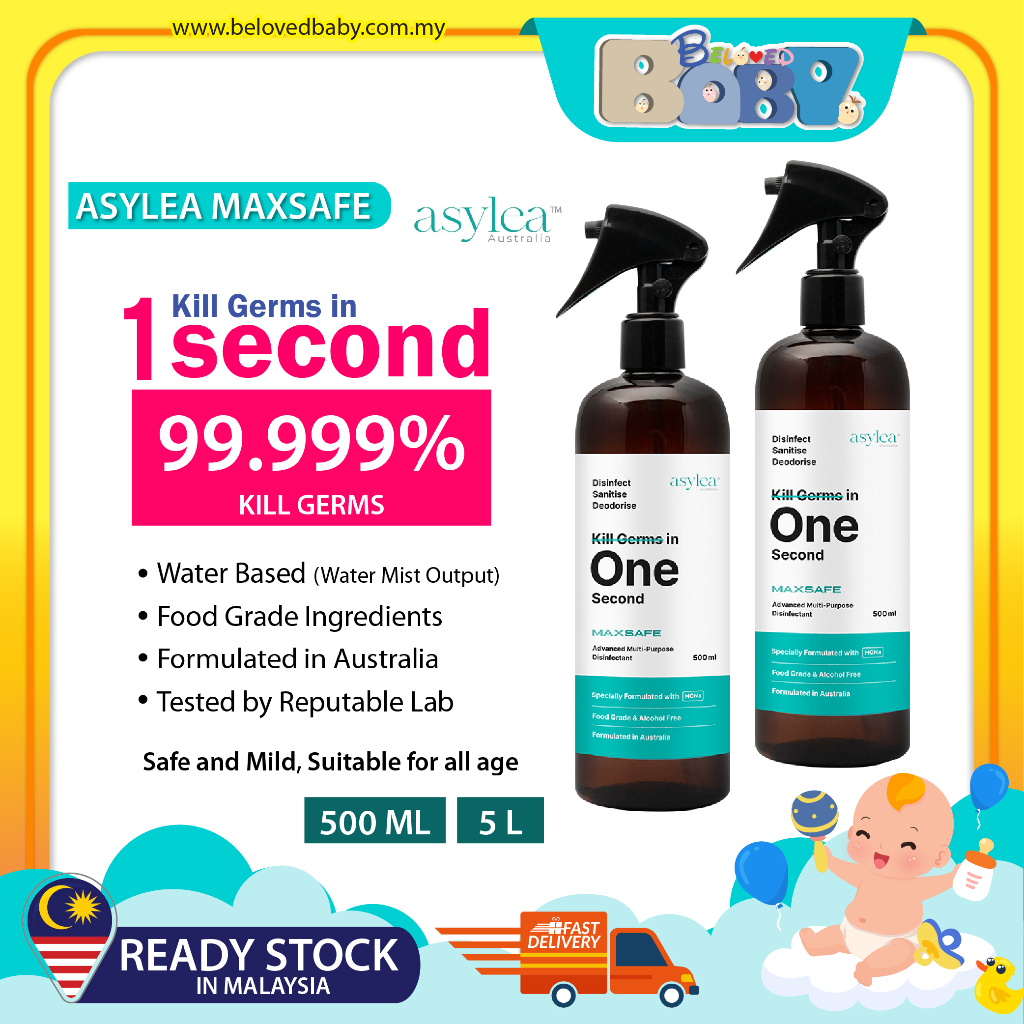 Asylea Maxsafe - Food Grade Multi-Purpose Disinfectant / Sanitizer ...