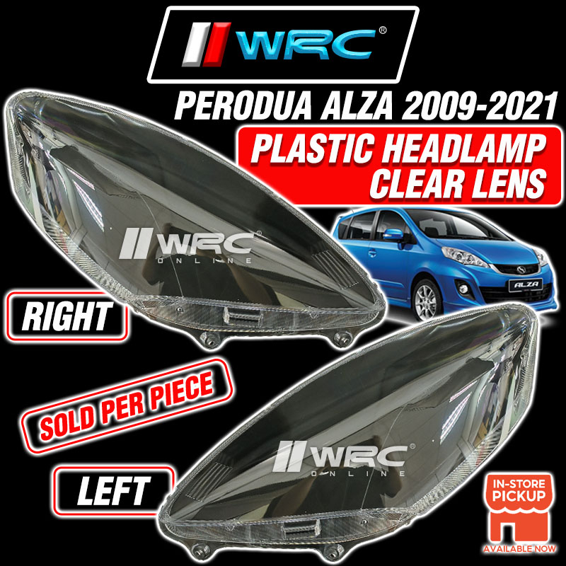 Perodua Alza 2009 2021 Plastic Headlamp Clear Lens ( 1pc ) Shopee