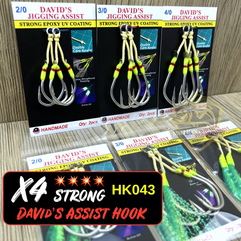 【HK043】VMC David’s Assist Hook Jigging fast Jig Slow Jig MataKail jig ...