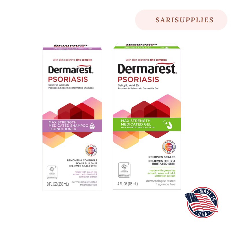 Dermarest, Psoriasis, Medicated Shampoo + Conditioner/Medicated Gel ...