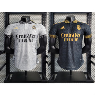 23-24 Real Madrid Jersey Black Dragon Special Edition Fans Issue Short  Sleeve Breathable Quick-Drying Custom Jersey