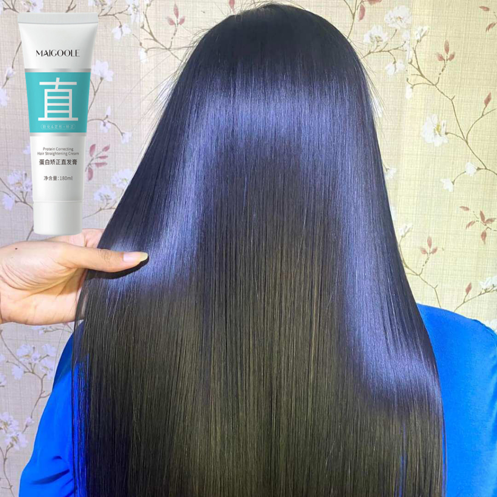 Protein correcting hair straightening cream Rebonding Straight Hair rebonding straight hair