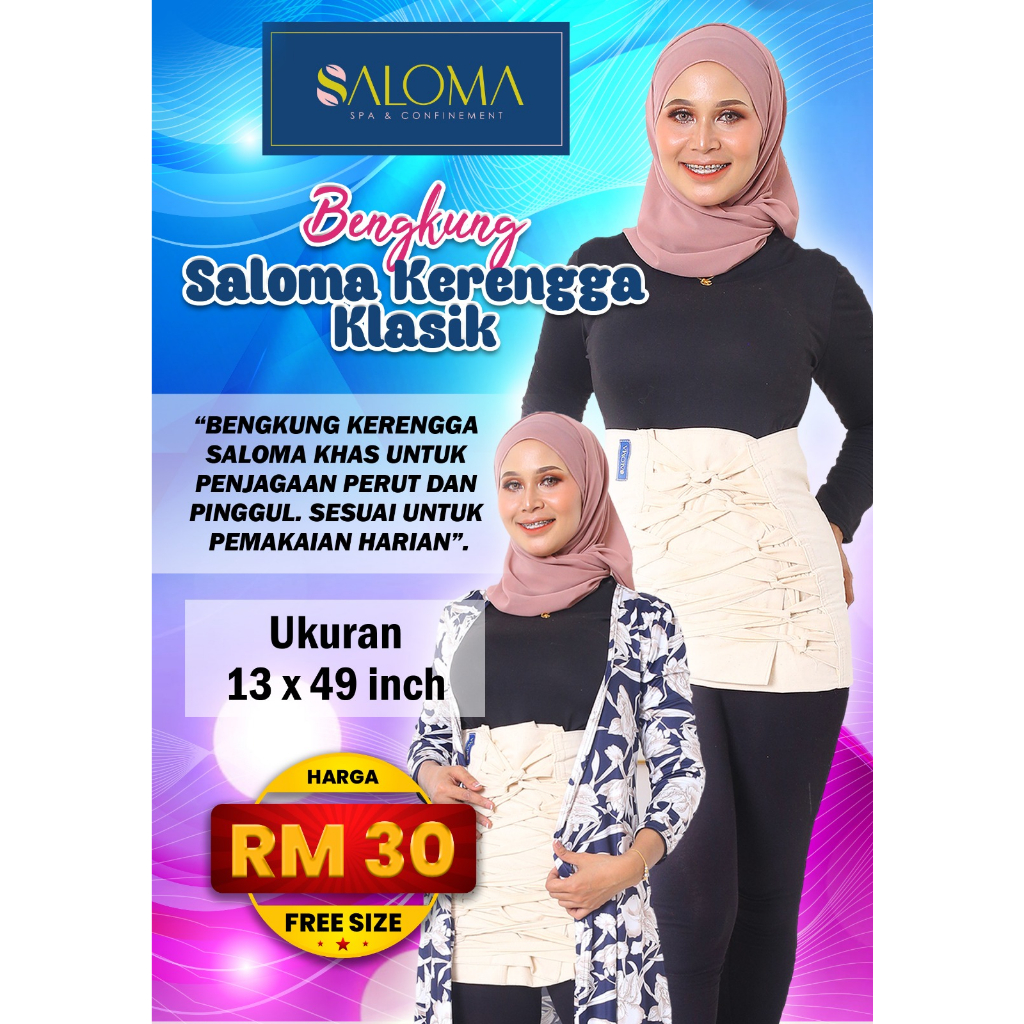 SALOMA Set Pantang Bersalin Bengkung Klasik Girdle Postpartum