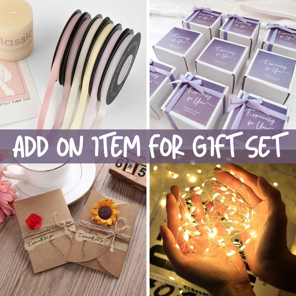 [ADD ON] Premium Card | Ribbon for Set |LED Light | Fairy Light | Wish ...