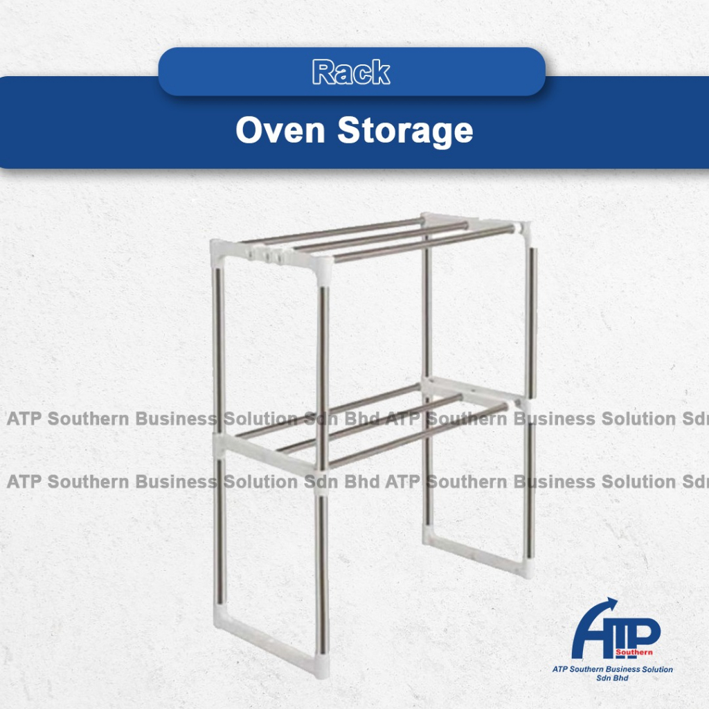 2-Tiers Multifunctional Stainless Steel Oven Rack Easy Assembly Space ...