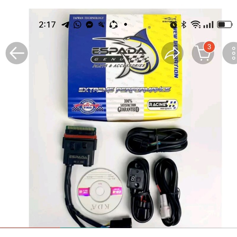 Check out ( 4 MODE / 4 MAP ) ESPADA RACING S3 RACING ECU RSX150 / RSX ...