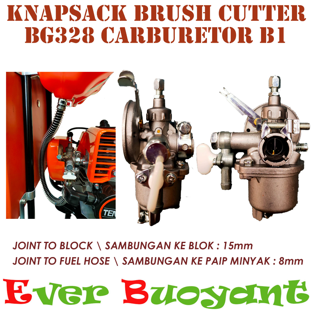BG328 KNAPSACK BRUSH CUTTER CARBURETOR B \ KARBURATOR MESIN RUMPUT ...