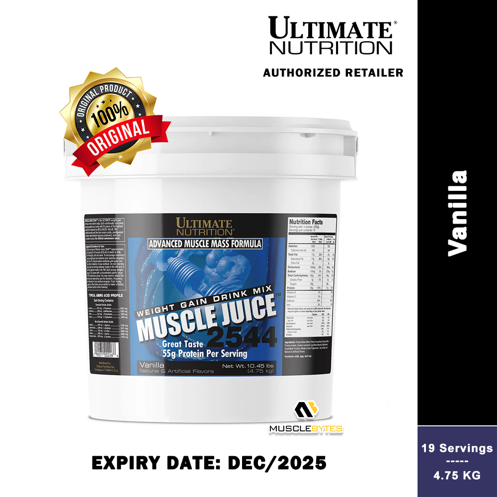 Ultimate Nutrition - Muscle Juice 2544 [6KG / 4.75KG / 2.25KG] [Mass Gainer  / Weight Gainer / Weight Gaining] | Shopee Singapore