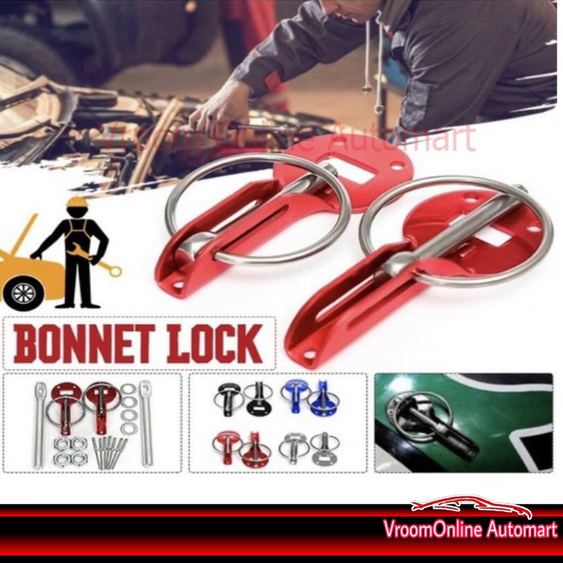 Sparco Lock Pin Hood Pin Lock Universal Shopee Singapore