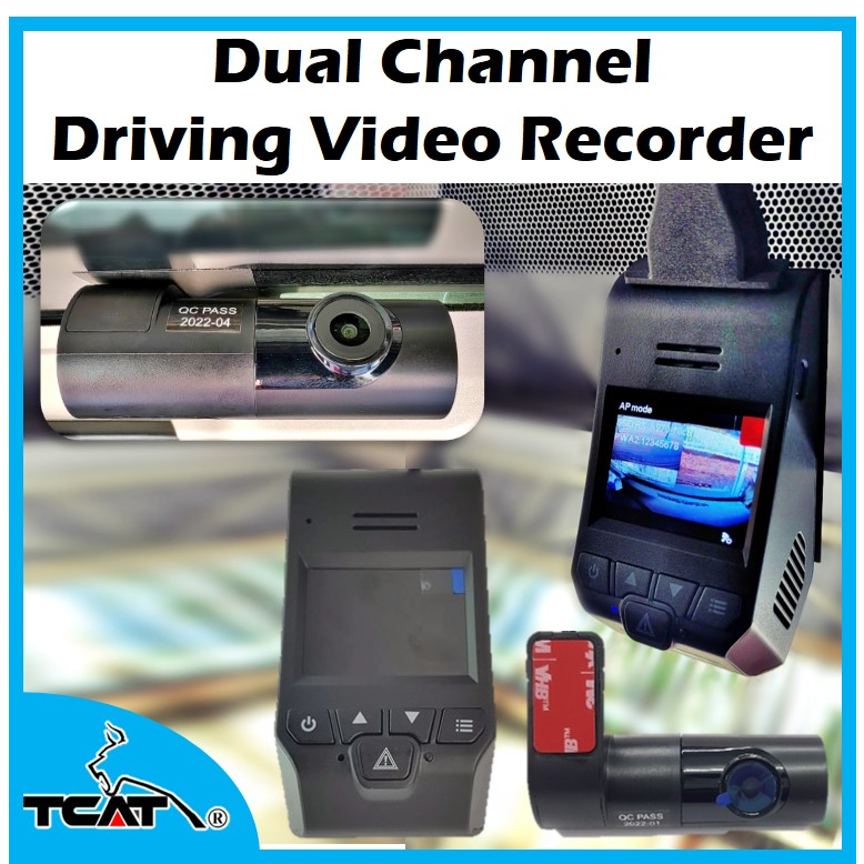 TCAT Dual Channel Driving Video Recorder (DVR) | Shopee Singapore