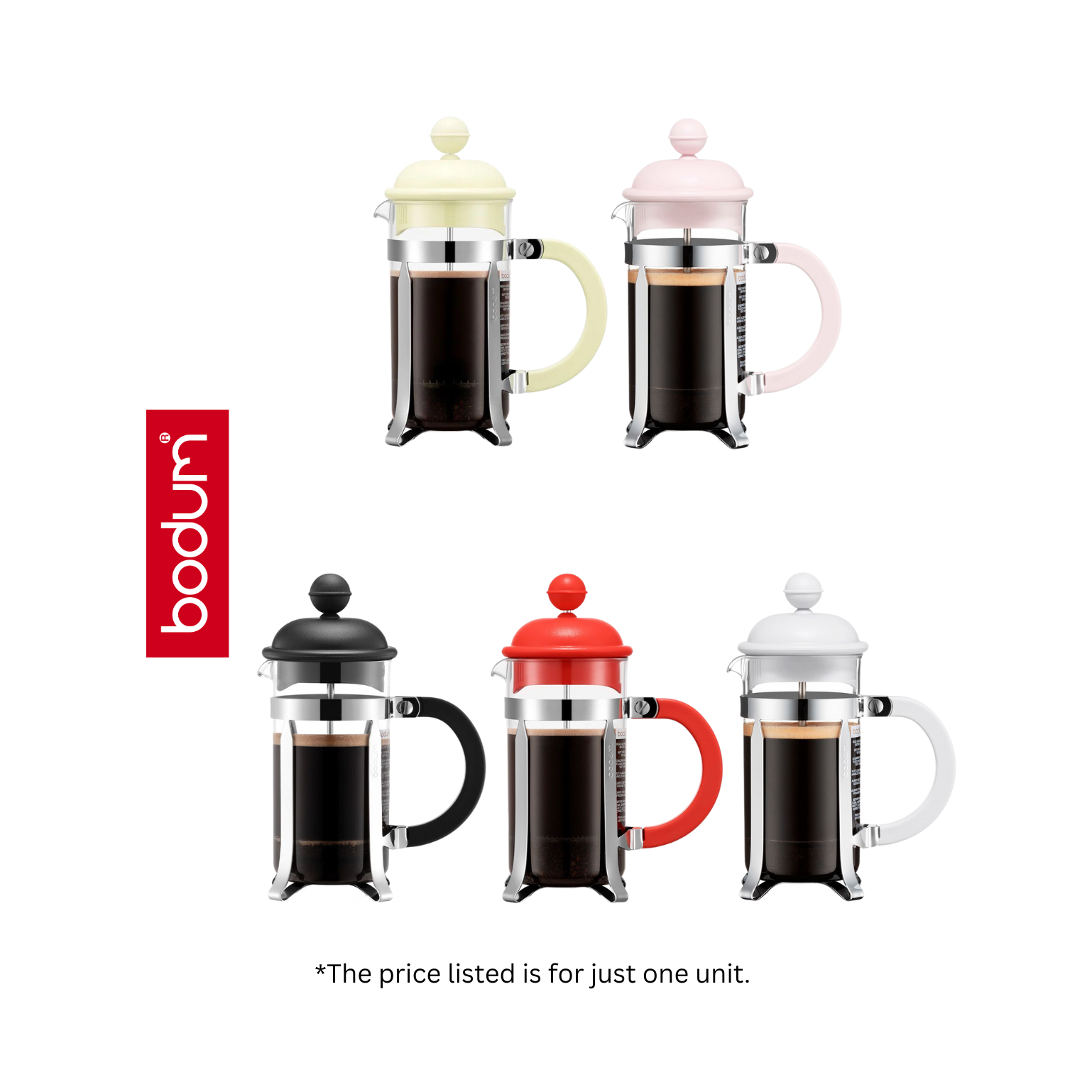 Bodum Caffettiera Coffee Press, 350ml, Black - Tea & Coffee