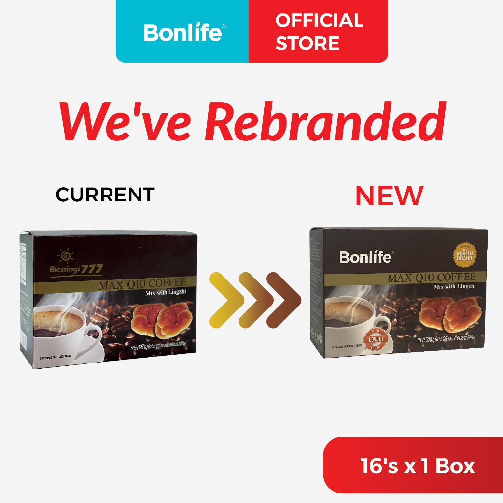 Bonlife Blessings777 Coenzyme Q10 Ganoderma Lucidum Coffee Low GI Low