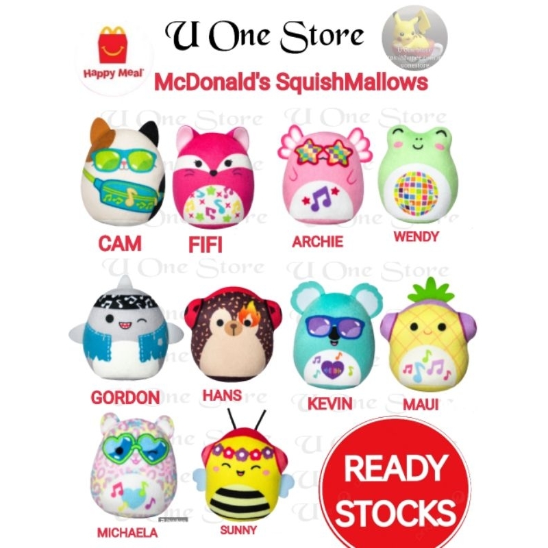 McDonald's McDonalds McD Mekdi Happy Meal Toy SquishMallows Soft Toy