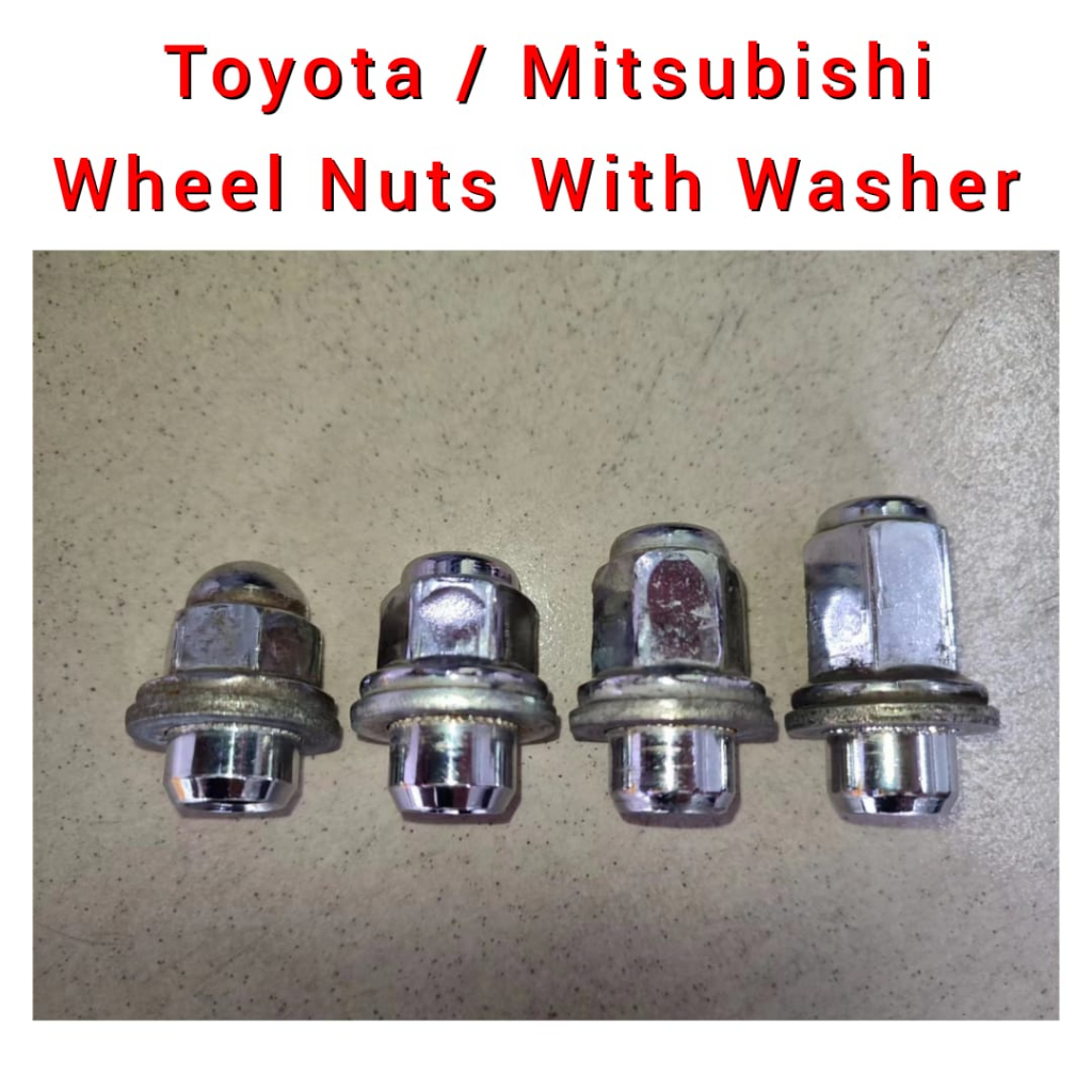 Japan Toyota / Mitsubishi Wheel Lug Nuts With Washer / Sport Rim Nut ( 21mm ) Shopee Singapore