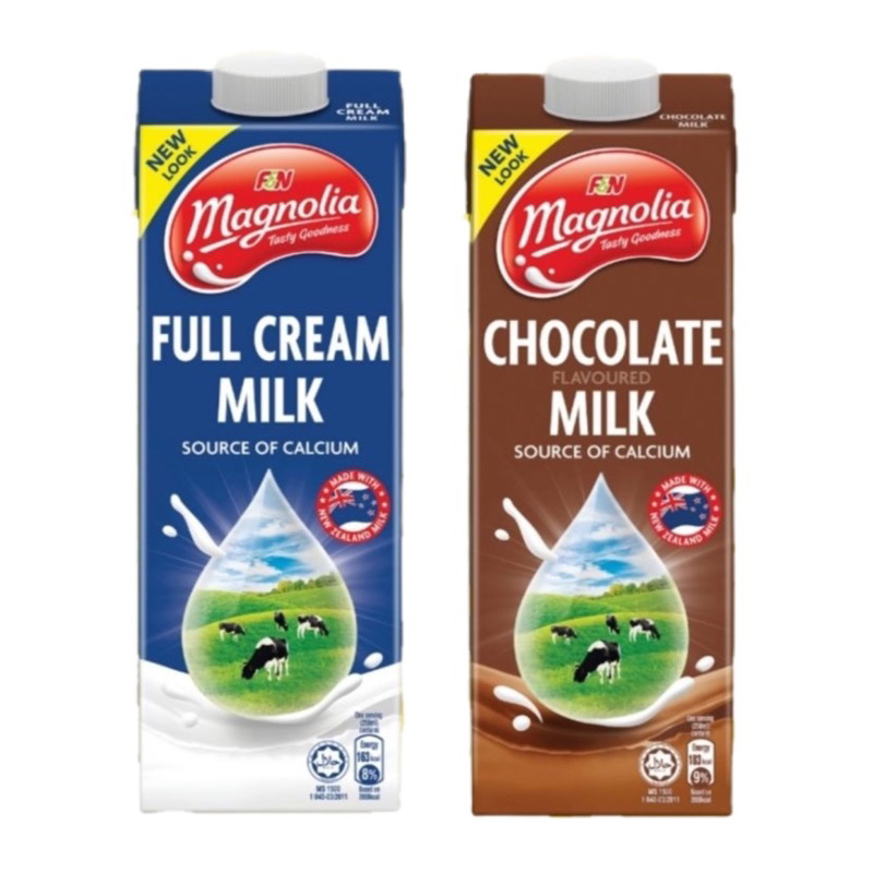 F&N Magnolia UHT Milk Full Cream / Chocolate (1L) Shopee Singapore