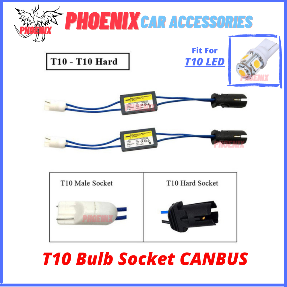 [LOCAL] T10 Canbus Hard LED Light Bulb Socket Holder Small Lamp ...