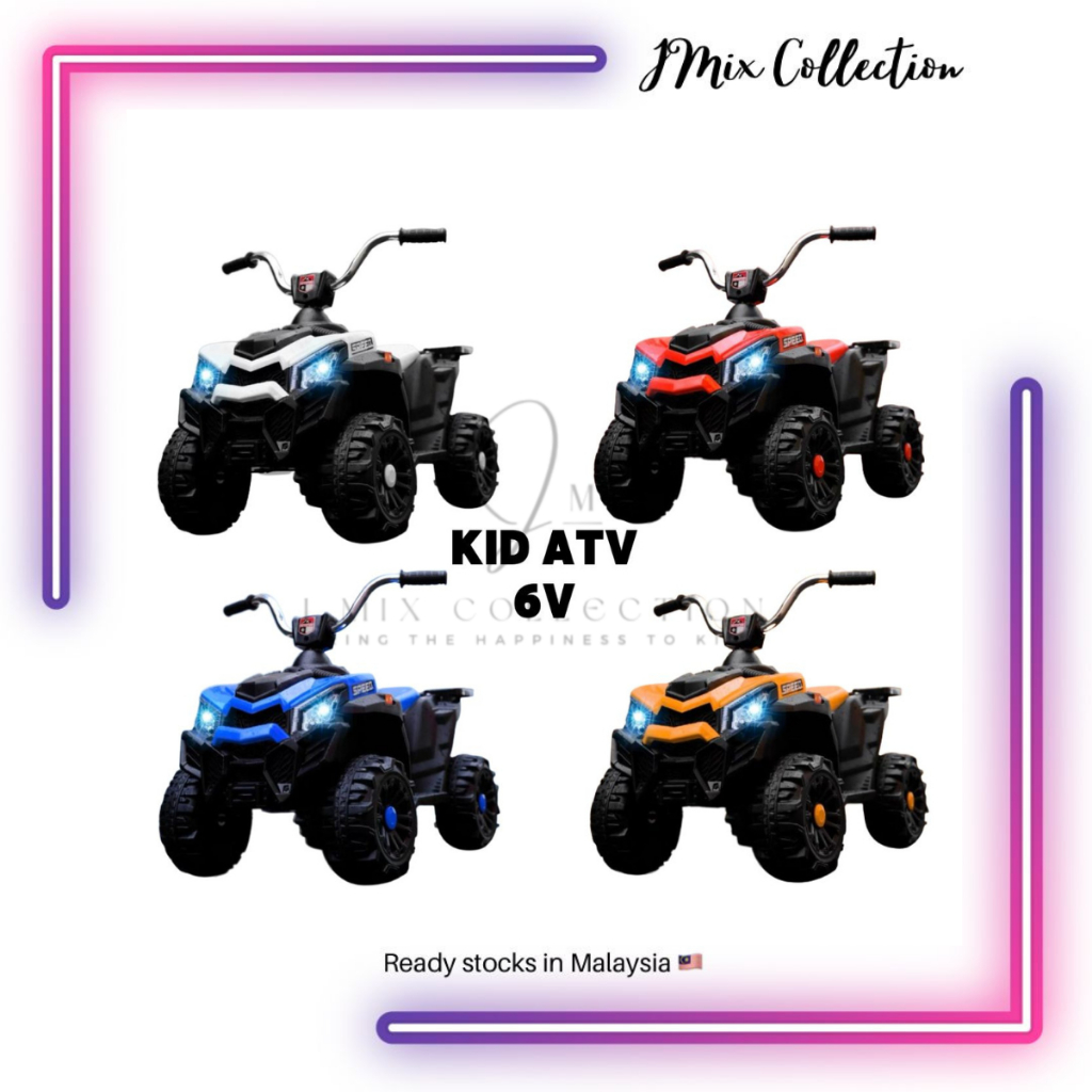 Electric Ride On ATV 6V Rechargeable battery Electronic KIDS Childrens ...