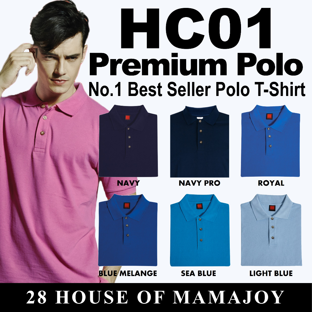 HC01 Basic Honeycomb Cotton Polo T-Shirts Printing Singapore
