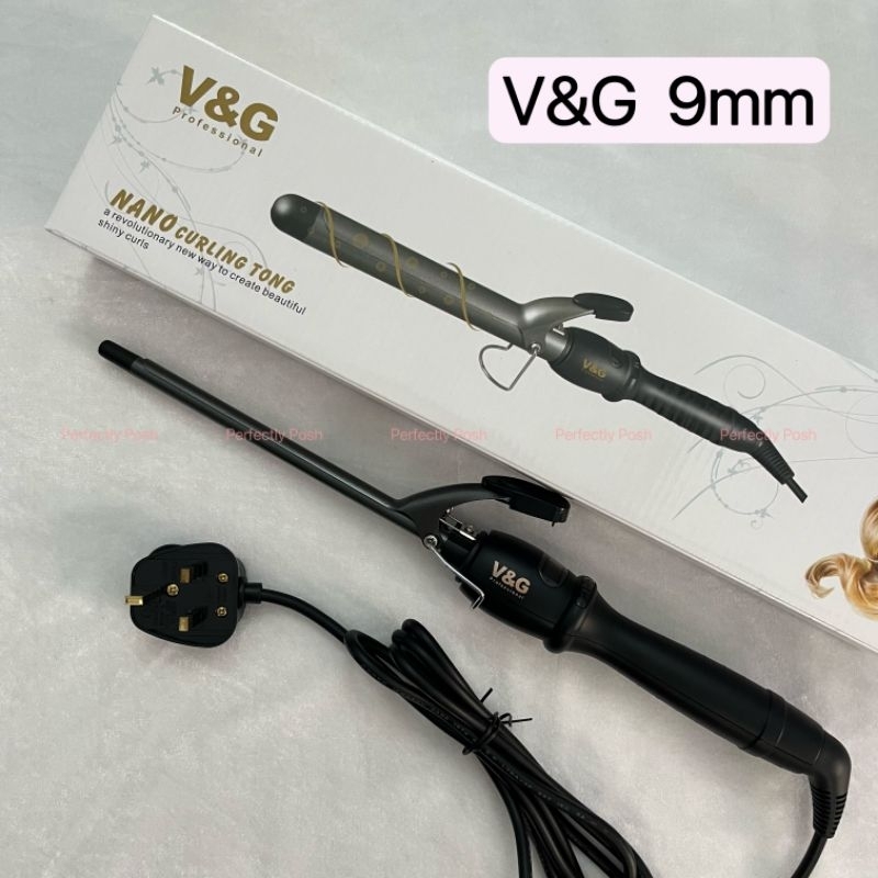 V G PROFESSIONAL CURLING IRON TONG 9mm 13mm 16mm 25mm