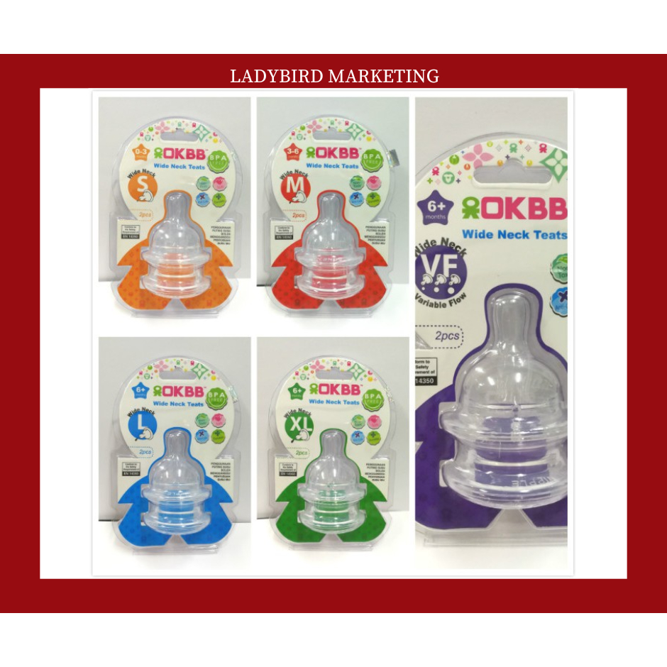 OKBB Twin Pack Baby Feeding Bottle Standard Neck Teats Feeding Essentials 9  Oz (270ml) B231P