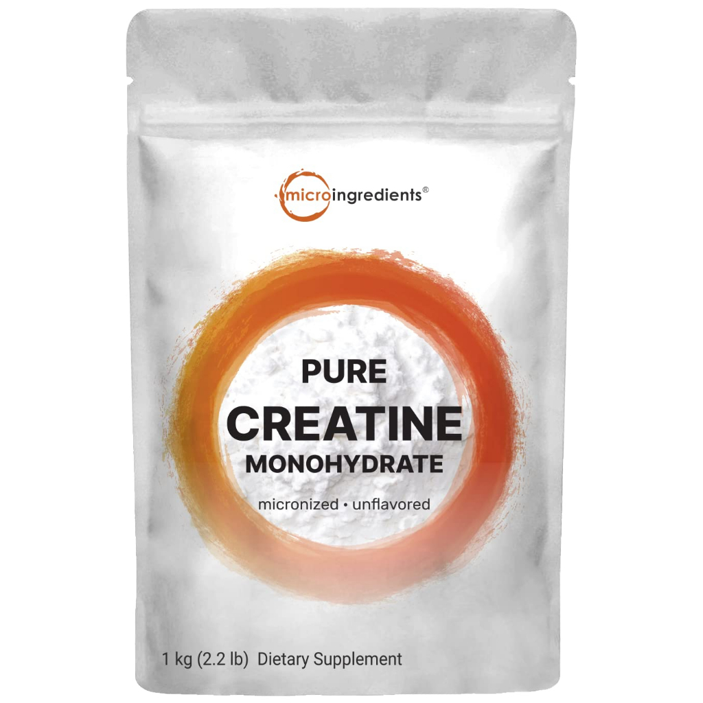 reatine Monohydrate Powder 1 kg (2.2 Lbs), 5000mg Per Serv, Micronized ...