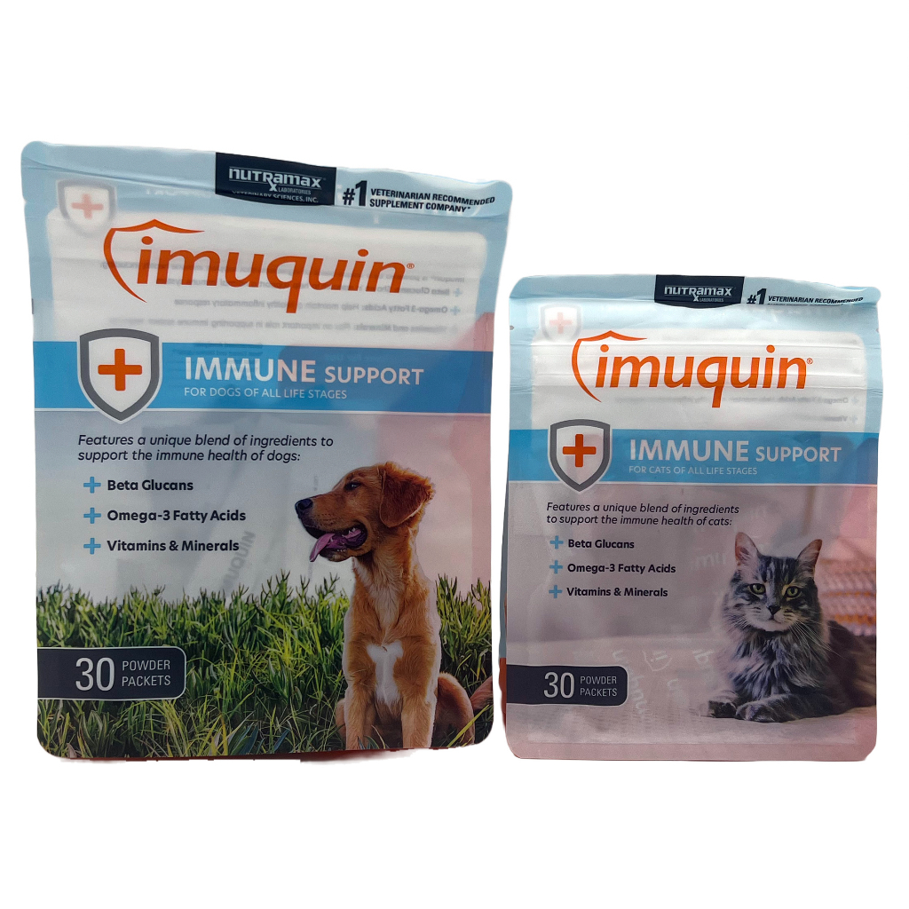 Nutramax Imuquin Immune Health Support for Dogs & Cats 21 Days to ...