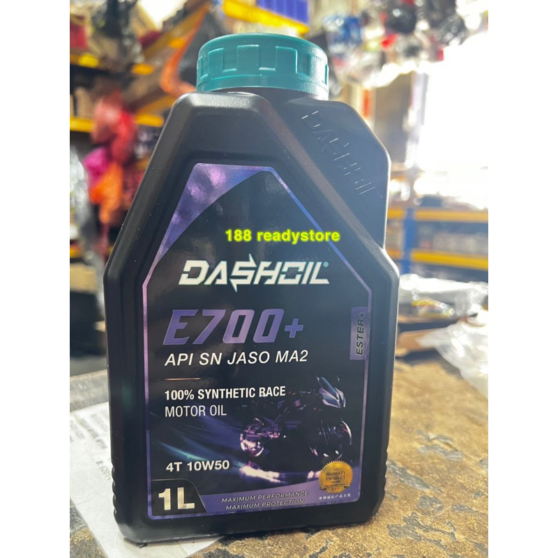 Dashoil Ester E700 4t 10w50 1l Fully Synthetic Sn Motorcycle Engine Oil Minyak Hitam Pelincir 