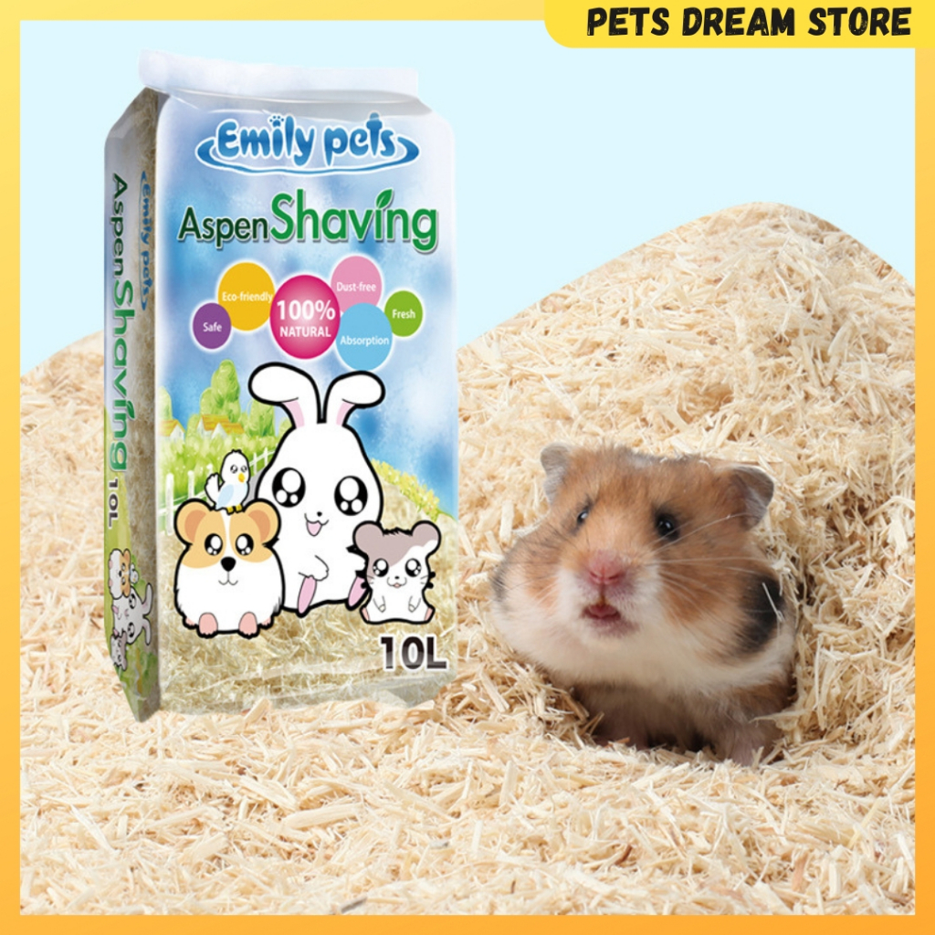 Emily Pets Aspen Wood Shaving Soft Cork bedding hamster bedding snake aspen bedding guinea pig chinchilla squirrel Shopee Singapore