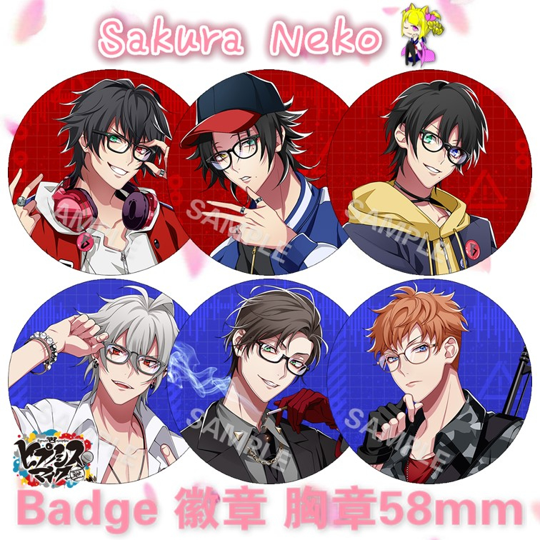 Hypnosis Mic Division Rap Battle 催眠麦克风 Anime Button Badge 动漫 周边 徽章 胸章 ...