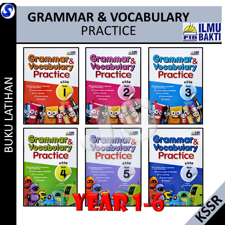 2023: GRAMMAR & VOCABULARY PRACTICE YEAR 1, 2, 3, 4, 5, 6 KSSR ...