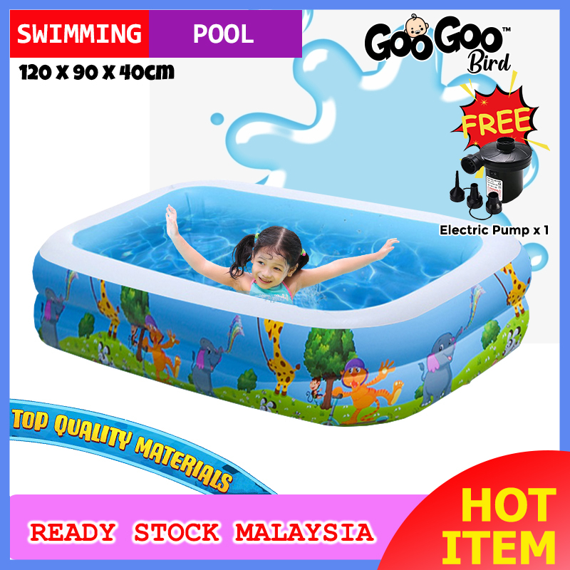 GooGoo Bird 1.15M 2 Layer Inflatable Swimming Pool Beach Crab Cartoon ...