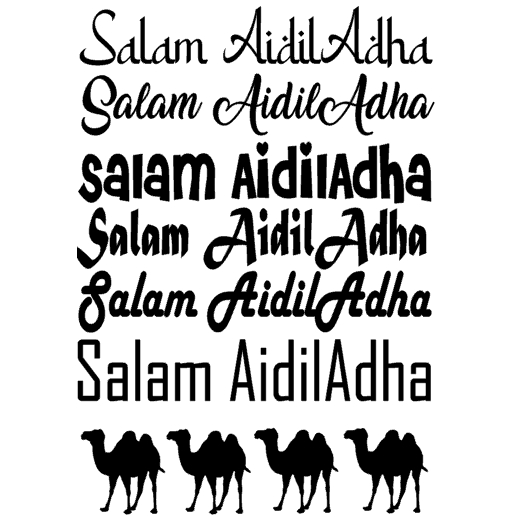 STICKER SALAM AIDILADHA - A4 SIZE | Shopee Singapore