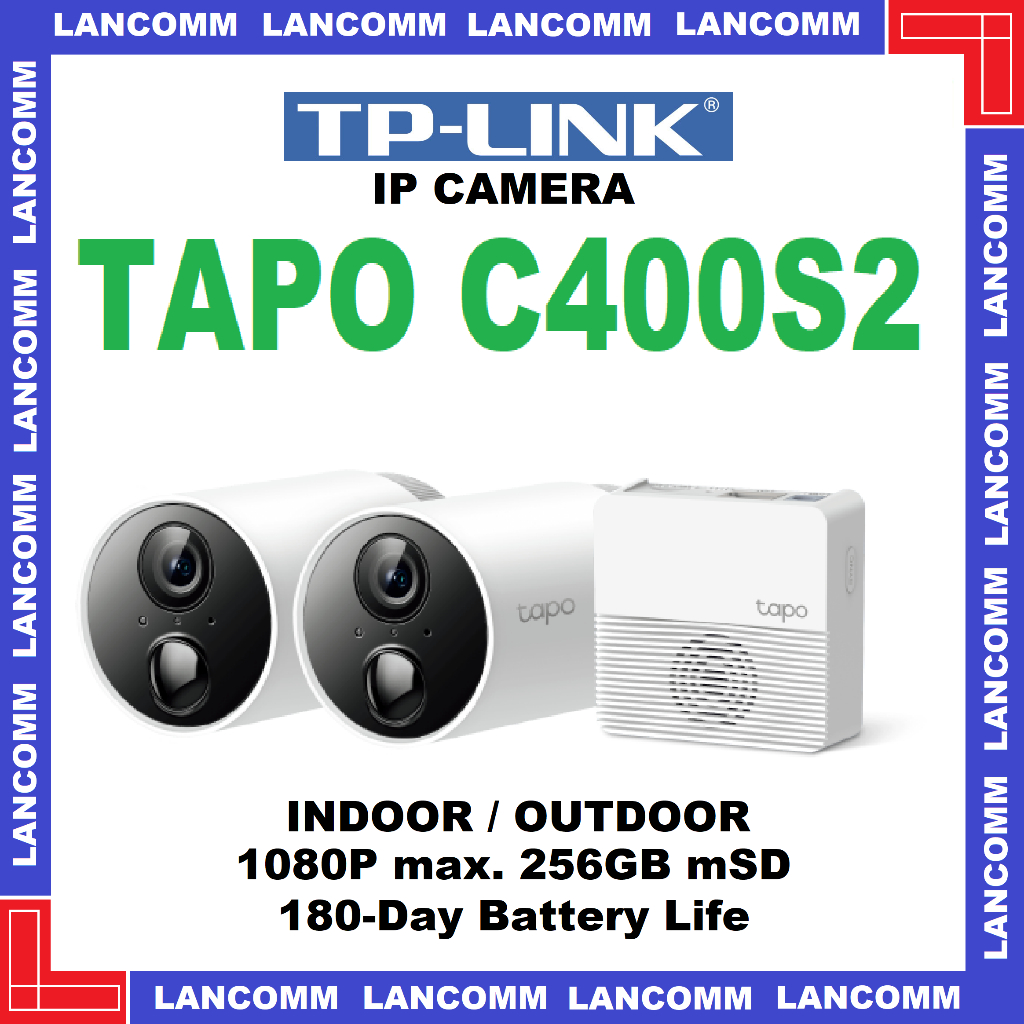 TP-LINK Tapo C400S2 Smart Wire-Free Security Camera System, 2-Camera ...