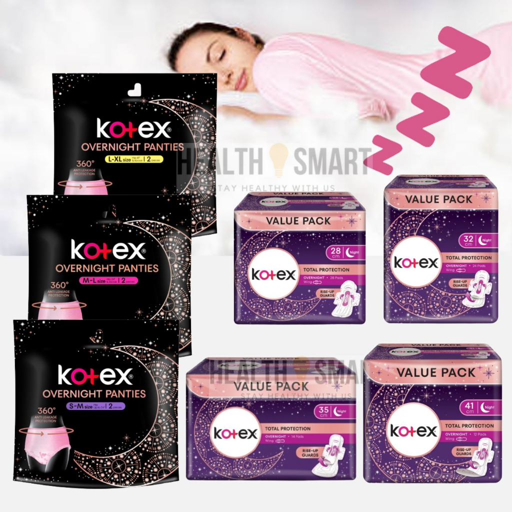 KOTEX Overnight Pants S-M/ M-L/ L-XL/ Pad Seluar Bersalin/ Pad