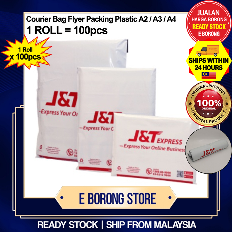 Courier Bag Flyer Packing Plastic A4 / A3 / A2 ( WITHOUT POCKET ...