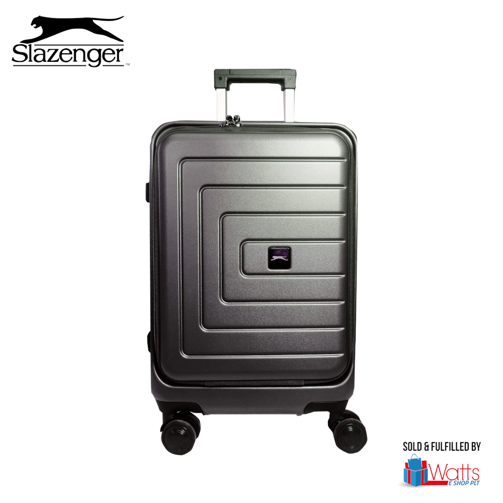 Slazenger FlatTop System AntiTampering Expandable ABSPC Hard Case Travel Luggage Spinner