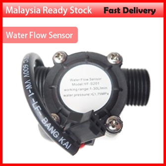 YF-S201 Water Flow Sensor Detector Meter Fluid Hall Effect Flowmeter ...