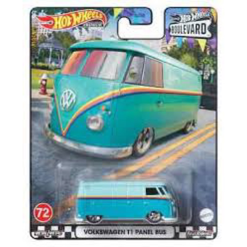 Hot Wheels Boulevard Series 2020 - Volkswagen T1 Panel Bus Di Magnus Walker (3/5) Scala 1:64 Con Real Riders GJT70 GJT68