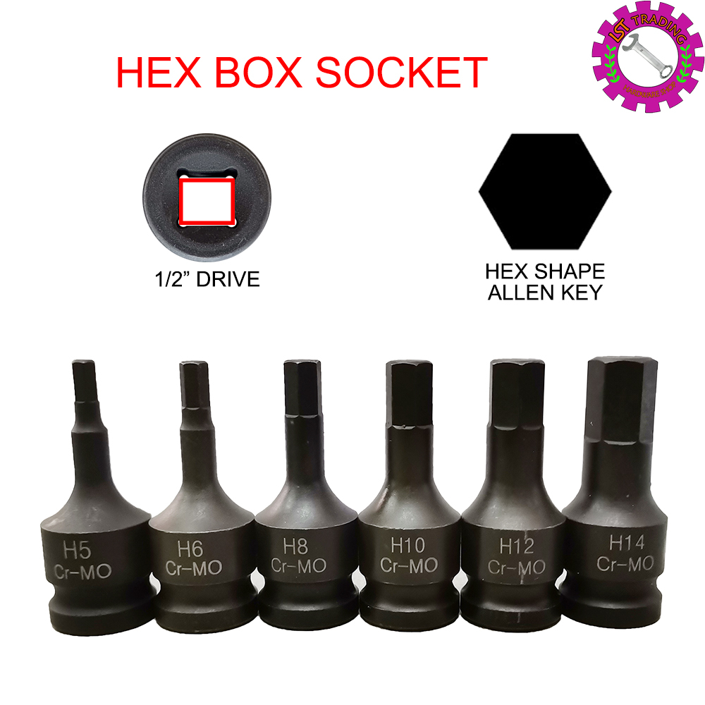 BOX SOCKET ALLEN KEY 1/2