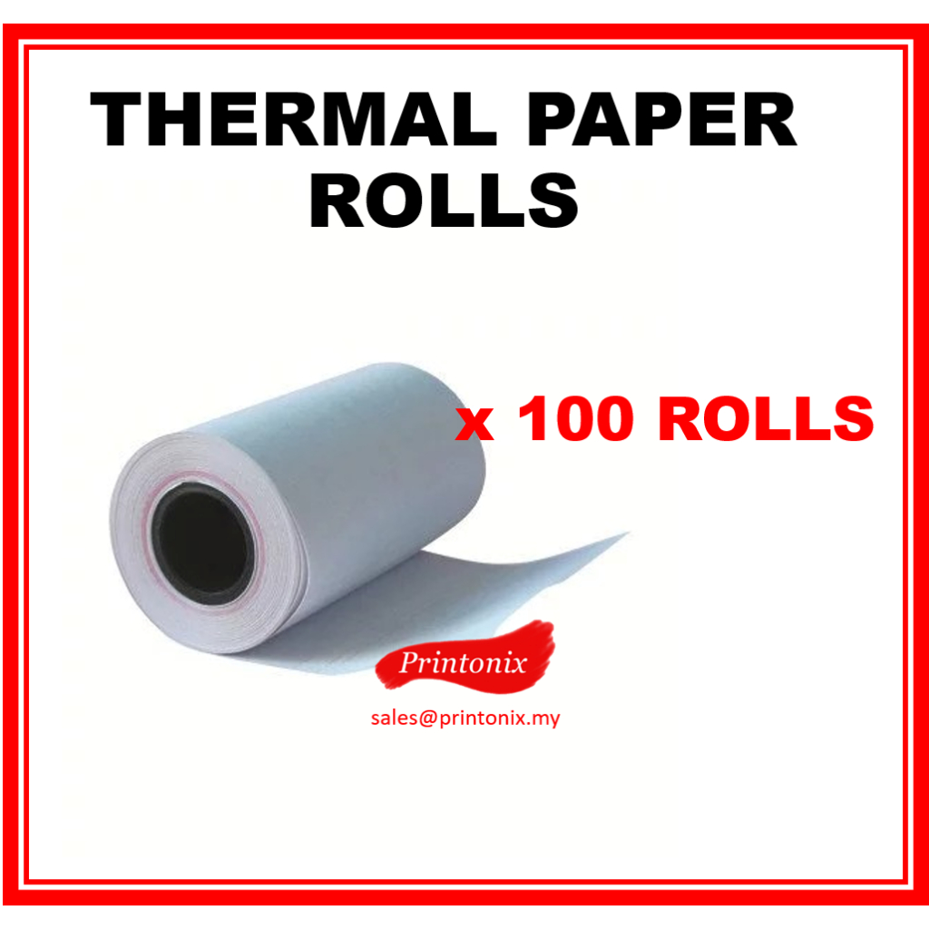 **100ROLLS** Bluetooth Thermal Printer / Credit Card Thermal Receipt ...