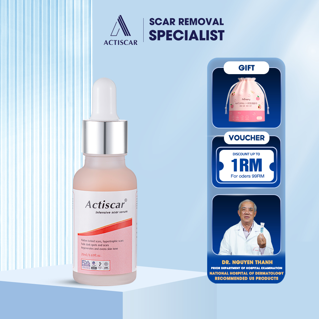 Actiscar Keloid Scar Serum 20ml Remove Big Keloid Scars, Hypertrophic