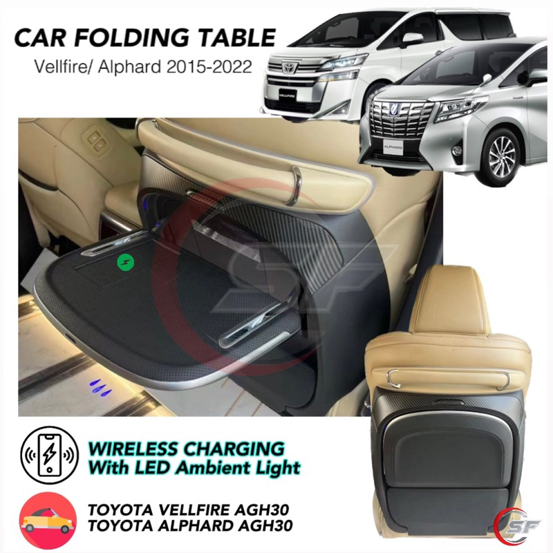 Mewahnya Toyota Alphard: Meja Lipat Mewah yang Meningkatkan Eksklusivitas