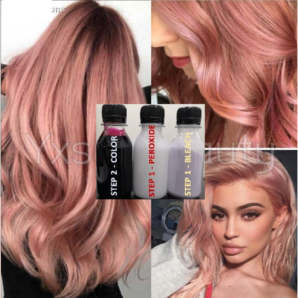 HAIR DYE ROSE GOLD 玫瑰金 Hair Color Dye Cream 100ML /sakura pink /pastel pink  / 樱花粉