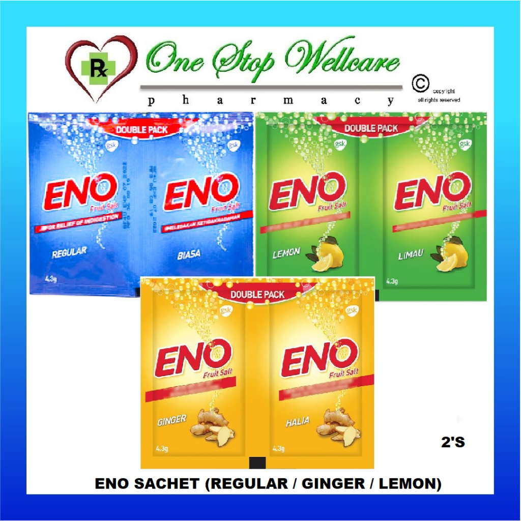 ENO SACHET (REGULAR / GINGER / LEMON) 2'S Shopee Singapore