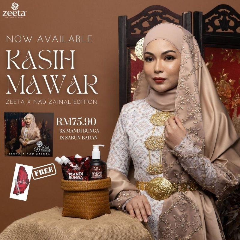 MAWAR Love Roses Zeeta x Nad Zainal Flower Bath Soap Zeeta Flower