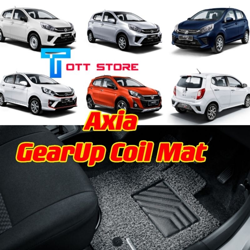 Perodua Axia GearUp Coil Mats Perodua Axia coil mat with mesh top ...