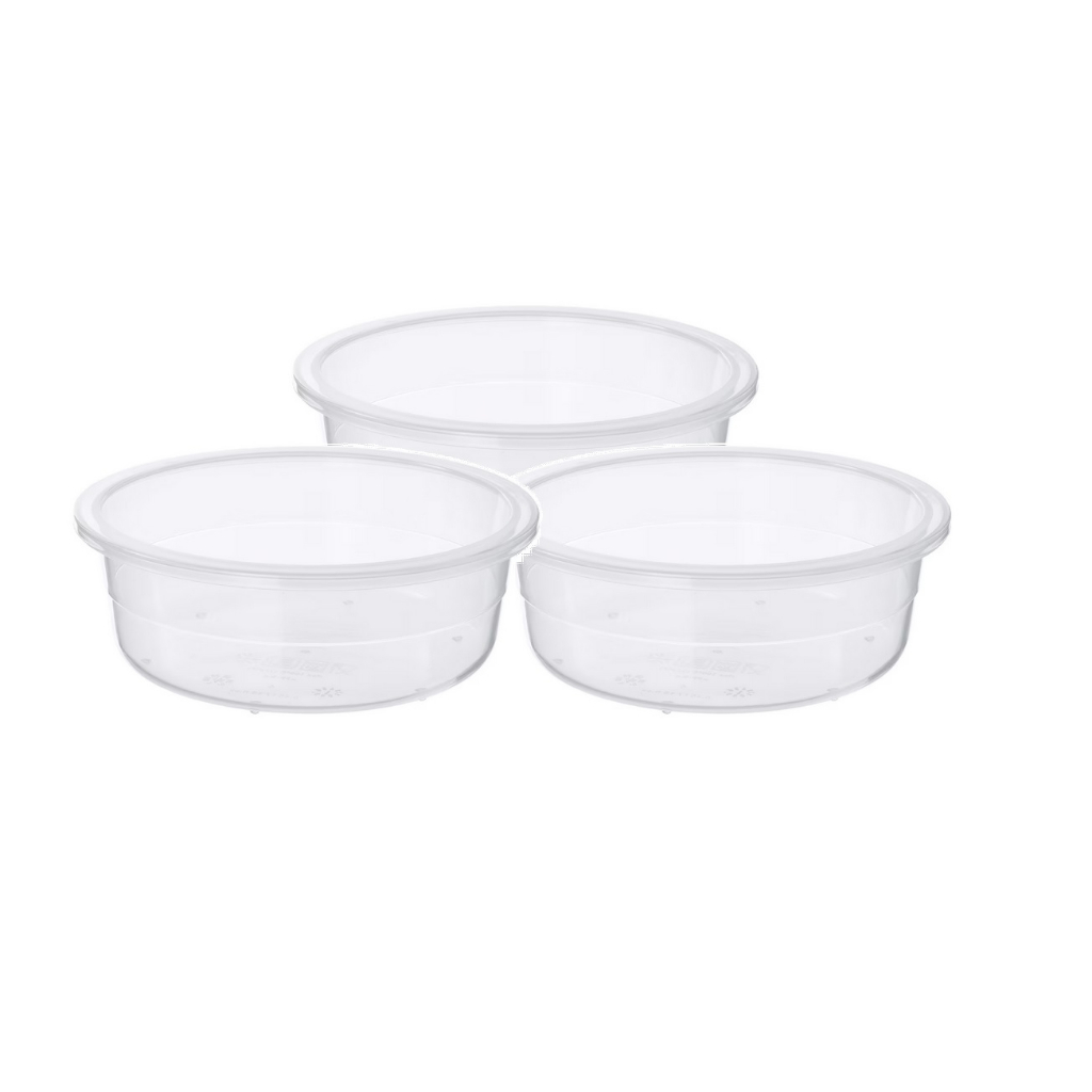 Ikea 365+ Food Container Round/Plastic (450ml x 3 Pcs) | Shopee Singapore