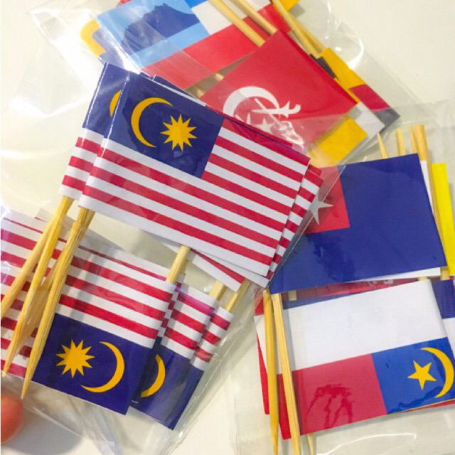 Topper Bendera Bendera Negeri Bendera Small size (1/5/10/17pcs per pack ...